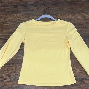 Women's Yellow Long Sleeve Top